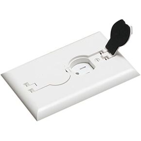 Arlington Industries FLBRF101BL-1 Retrofit Electrical Floor Box with Flip Lids for Existing Floors, Black, Plastic