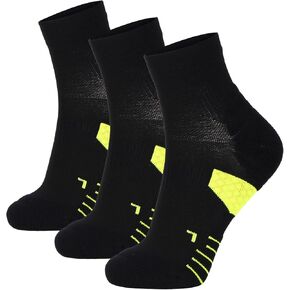 LIN PERFORMANCE 3 Pairs Compression Sock for Men and Women Sport Running Athletic Socks