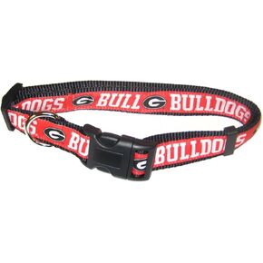 Pets First Collegiate Pet Accessories, Dog Collar, Georgia Bulldogs, Large