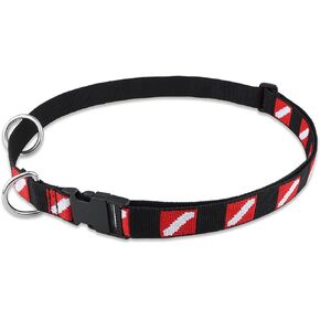 Scuba Diving Belt with Stainless Steel Quick Release Buckle, Adjustable Waist Belt with D Ring, Dive Flag Webbing, Diving Gear Keeper for Scuba Diving, Free Diving, Snorkeling, Underwater Photography