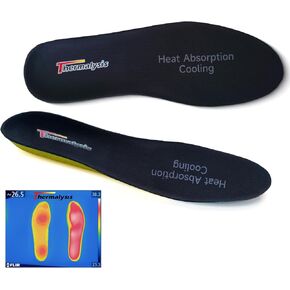 Shoe Inserts, Thermalysis Aire Thermostatic Insoles, Relieve Fatigue, Breathable Insoles, Cushion Insoles, Comfort and Not stuffy for Long-Term use, Cool Insoles Man/Woman (Mens 10 1/2-(285mm))