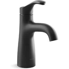 Kohler 27389-4-BN Simplice Bathroom Sink Faucet, 1 Hole, Single-Handle Bathroom Faucets with Clicker Drain, 1.2 gpm, Vibrant Brushed Nickel