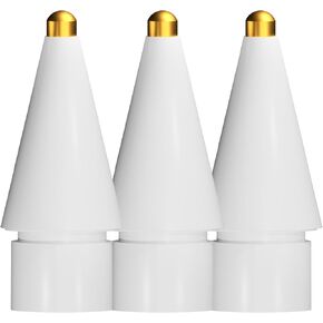 MMOBIEL 0.5mm Metal Pencil Tips Compatible with Apple Pencil 1st/2nd Gen/USB-C/Pro – 3 Pieces Replacement Metal Tips Compatible with Apple Pencil – iPencil Nibs Compatible with Apple Pencil - White