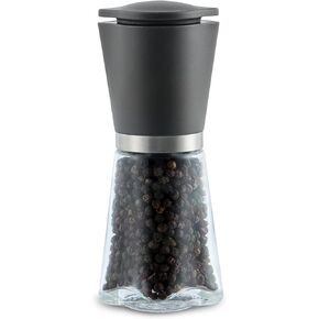 Professional Salt and Pepper Grinder Set, Manual Sea Salt Grinder with Ceramic Spice Grinder Mill for Adjustable Coarseness, Refillable Salt and Peppercorn Shakers, Easy to Fill & Use (2-Pack)