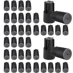 40PCS Waterproof Outdoor Wire Electrical Connectors,Sealant Twist Nuts Caps Cable Terminal Connector Gel for Landscape Light, Building Application, Wet Location Installation, 22AWG-12AWG, Black&Blue