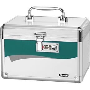Medicine Lock Box with Combination Lock,Medication lock box【Large】 medicine safe lock box,medical box organizer