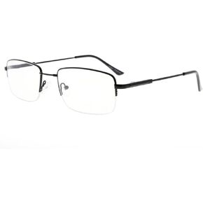 Eyekepper Men Classic Reading Glasses Memory Readers With Bendable Titanium Bridge And Temple (Black,+2.00)