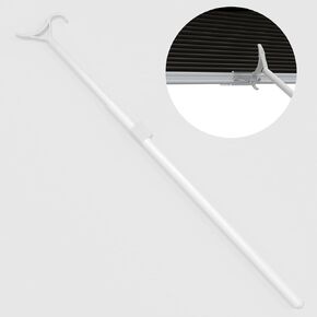Myshade Telescopic Push Pull Adjustable Draw Rod for Cordless Window Shades Cellular Shades Roller Shades Zebra Blinds 16.5"-29.5"