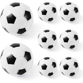 8PCS Foosball Balls Replacement Parts, 1.42 Inch Table Soccer Foosballs Table Balls Mini Small Soccer Balls Accessories for Soccer Game Kids Adults Parties Clubs
