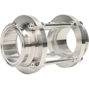 in-Line Sight Glass with Clamp End,Flow Sanitary Straight Sight Glass SUS316 2 Inch Tri Clamp Type