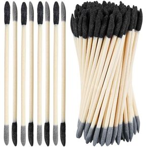 20Pcs Black Sanding Sticks Double End Matchsticks Twigs 120/280 Grit Fine Detailing Polishing Tool for Plastic Models Miniatures Wood Hobby Stuffers，Detail Sander Paper Power Sander Parts,Accessories in Kuwait