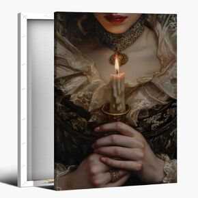 Ophelia Dark Academia Print poster - Girl in the water lily Moody Victorian Wall Art Dark Cottagecore Gothic Art vintage wall Aesthetic Home Decorations Unframed12x16inch