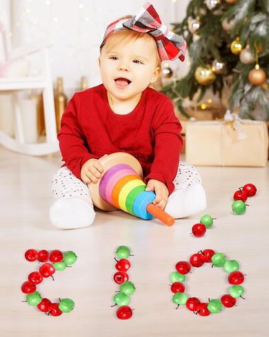 40 Pieces Artificial Apples Fake Fruits Apples Lifelike Simulation Decorative Realistic Red Green Apples for Home Kitchen Table Fruit Bowl Basket Christmas Tree Decorations Photography Props in Saudi Arabia