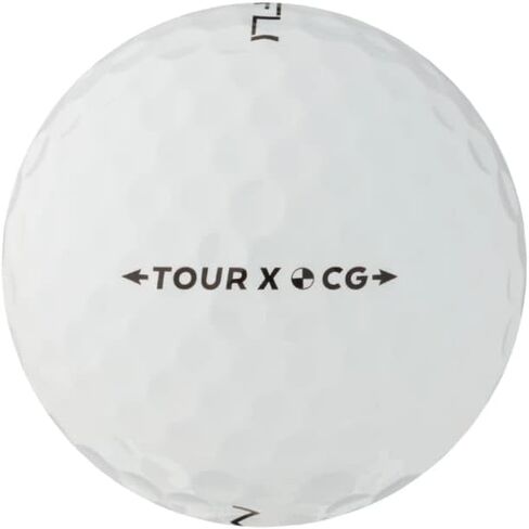 Maxfli 2023 Tour X White Golf Balls- 12 Pack- Center Gravity Balanced, Soft Cast Urethane, Fast Core, Dual Lonomer Mantle,Tetrahedron Dimple Pattern in Saudi Arabia