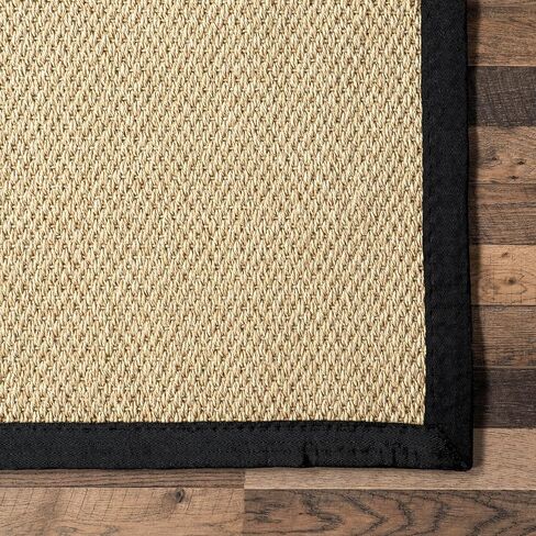 nuLOOM Suki Bordered 2x8 Indoor/Outdoor Runner Rug for Living Room Patio Deck Front Porch Entryway Hallway Kitchen, Tan in Saudi Arabia