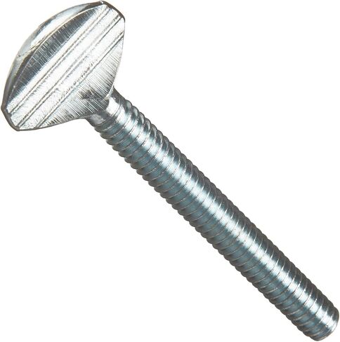 Small Parts Steel Thumb Screw, Zinc Plated Finish, Spade Head, Flat Point, Meets IFI 156, 3/4" Length, #8-32 UNC Threads, Imported (Pack of 100) in Saudi Arabia