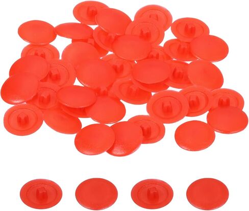 uxcell 100PCS Screw Cap Covers, 12mm Waterproof Plastic Screw Decorative Caps for Phillips Cam Lock Nuts Self-Tapping Screws, Beige in Kuwait