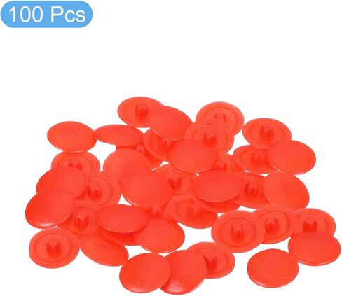 uxcell 100PCS Screw Cap Covers, 12mm Waterproof Plastic Screw Decorative Caps for Phillips Cam Lock Nuts Self-Tapping Screws, Beige in Kuwait