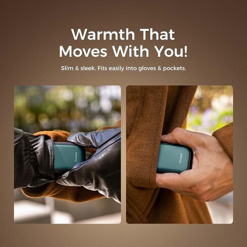 OCOOPA Magnetic Rechargeable Hand Warmers 2 Pack, Card-Style Electric Hand Warmer 5000mAh, Pocket Portable Hands Heater, UL Certified, 3 Heat Settings, Tech Gifts for Men, Purse Must Haves, UT4 Young in Saudi Arabia