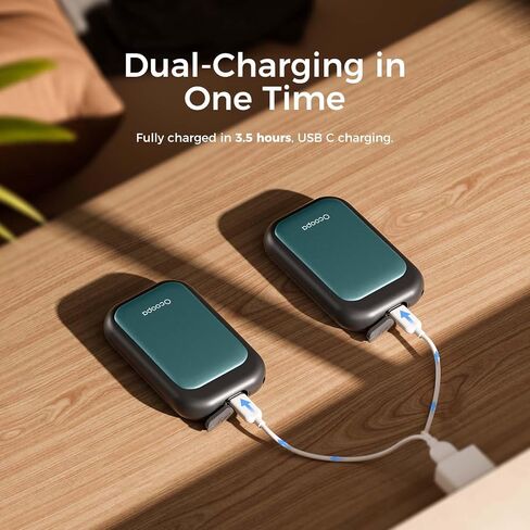 OCOOPA Magnetic Rechargeable Hand Warmers 2 Pack, Card-Style Electric Hand Warmer 5000mAh, Pocket Portable Hands Heater, UL Certified, 3 Heat Settings, Tech Gifts for Men, Purse Must Haves, UT4 Young in Saudi Arabia