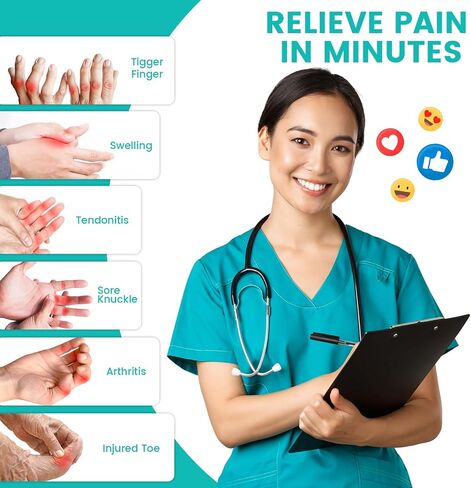 4 قطع من حزمة الثلج الهلامية الباردة للأصابع والأصابع، ضغط بارد يدوم طويلاً، علاج كم ضغط الإصبع غير سام قابل لإعادة الاستخدام لإصابات الأصابع وأصابع القدم، والتهاب المفاصل، والتورم، والتهاب الأوتار، والنقرس أو التواء in Saudi Arabia
