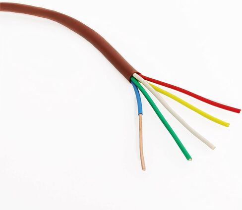 Thermostat Wire 18/8 18 Gauge 8 Conductor ETL 18-8 50 Feet Brown (18-8 Brown, 50Feet) in Saudi Arabia