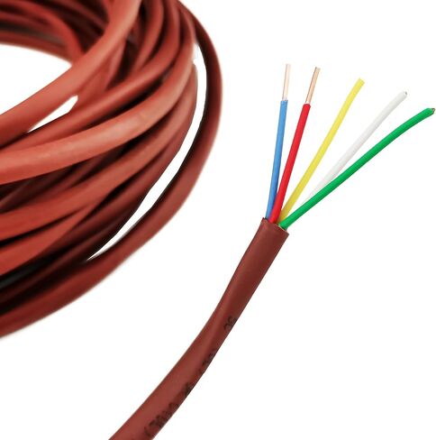 Thermostat Wire 18/8 18 Gauge 8 Conductor ETL 18-8 50 Feet Brown (18-8 Brown, 50Feet) in Saudi Arabia