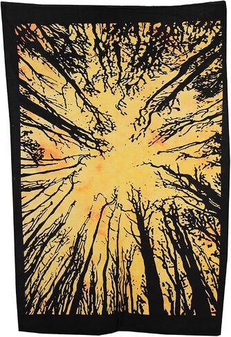 Tie Dye Locust Trees Tapestry Urban Tapestry Tree of Life Forest Tapestry, Wall Hanging Rainbow Tye dye Locust Tree Tapestry Colorful Tapestry Poster in Saudi Arabia