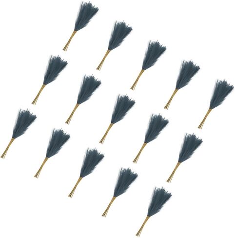 Pampas Artificial Grass - 20 Pack Fake Faux Pampas Grass Fits for Wedding Decorate DIY Crafts - Polyester Artificial Grass - (21", Grass Green) in Kuwait