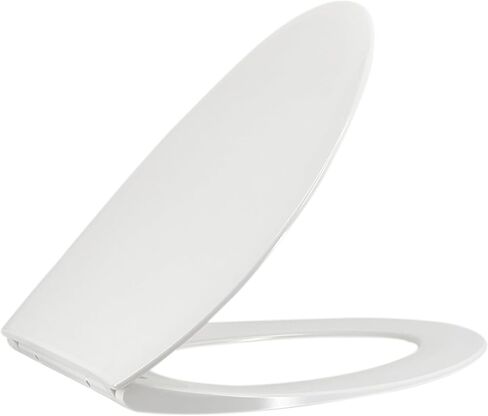 One Click Toilet Seat Elongated Toilet Seat Soft Slow Close Toilet Lid Easy Installation and Quick-Release Removable for Cleaning Stable Stainless Steel Hinge Design to Prevent Shifting in Saudi Arabia