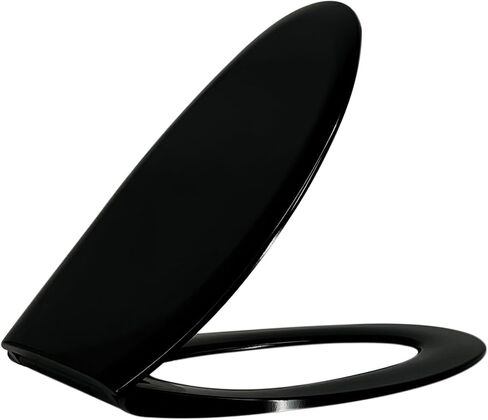 One Click Toilet Seat Elongated Toilet Seat Soft Slow Close Toilet Lid Easy Installation and Quick-Release Removable for Cleaning Stable Stainless Steel Hinge Design to Prevent Shifting in Saudi Arabia