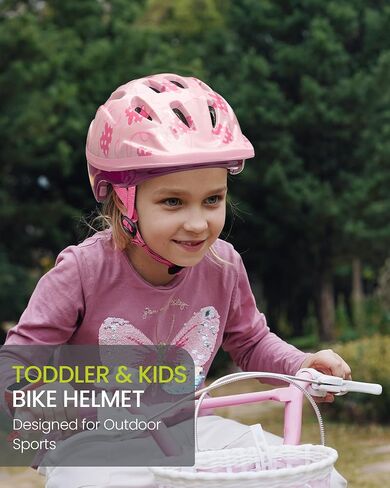 OutdoorMaster Kids Bike Helmet - from Toddler to Youth Sizes - Adjustable Safety Unicorn Helmet for Children (Age 3-15), 14 Vents for Multi-Sport in Kuwait