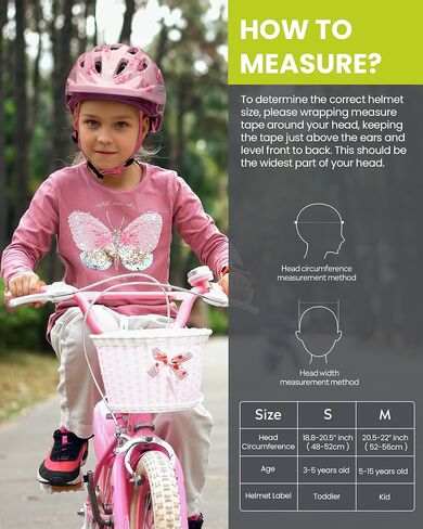OutdoorMaster Kids Bike Helmet - from Toddler to Youth Sizes - Adjustable Safety Unicorn Helmet for Children (Age 3-15), 14 Vents for Multi-Sport in Kuwait