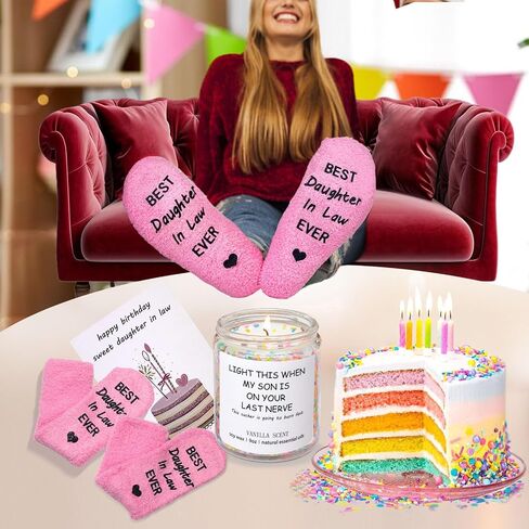Daughter in Law Gifts - Daughter in Law Gifts from Mother in Law Father in Law - Funny Birthday Wedding Mothers Day Xmas Gifts for Daughter in Law from Mom Dad - Best Gifts for Sons Girlfriend in Saudi Arabia