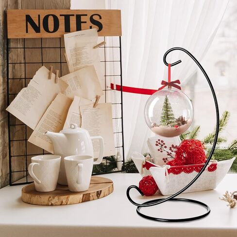 12 حزمة حلية عرض موقف أسود الذهب الأبيض حامل مصنع الهواء مرابي شماعات 9.06 بوصة × 3.94 بوصة سلك حديد معلق هوك للزجاج الكريستال الساحرة الكرة عيد الفصح عيد الميلاد الزفاف مكتب المنزل in Kuwait