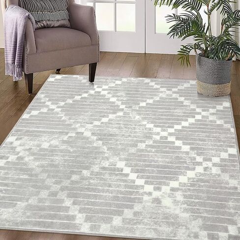 GlowSol Runner Rug 2x6 Floral Rug Non Shedding Hallway Rug Vintage Print Area Rug Machine Washable Area Rug Non Slip Low Pile Rug for Kitchen Bedroom, Pink in Kuwait