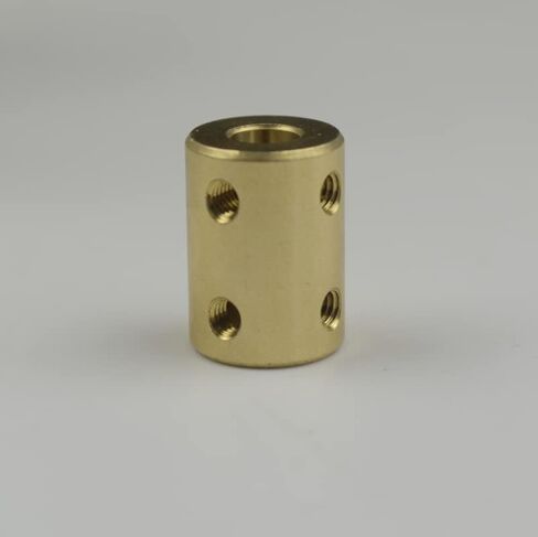 CHANCS Motor Shaft Rigid Brass Sleeve Coupling 7mm to 10mm Bore Rigid Coupling Set Screw Motor Accessories for DIY Parts 2PCS in Saudi Arabia