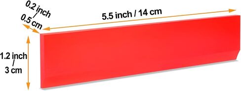2-inch Extra Small Rubber Squeegee Flexible and Soft non scratching for Resin 3D Printing Cleanup, Car Rear Glass Cleaning, Mirror Cleaning, Window Tint Films, Pack of 3 in Kuwait