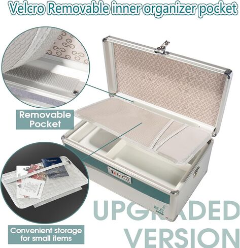 Medicine Lock Box with Combination Lock,Medication lock box【Large】 medicine safe lock box,medical box organizer in Saudi Arabia