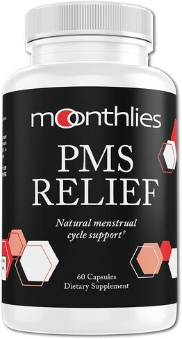 PMS Relief Supplement for Women Menstrual Cycle Support - Naturallly balance Mood Swings, Period Cramps, Bloating, Fatigue, Water Retention, PMDD, Perimenopause (60 Day Supply 120 Capsules) in Kuwait