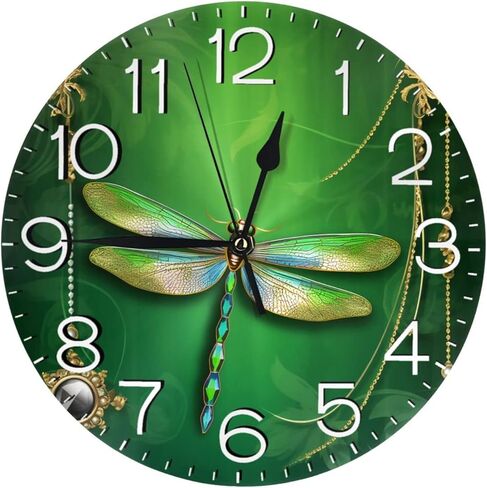 Round Wall Clock Women Eyelash Silent Non Ticking Decorative Clocks Quartz Quiet Desk Clocks for Home in Saudi Arabia
