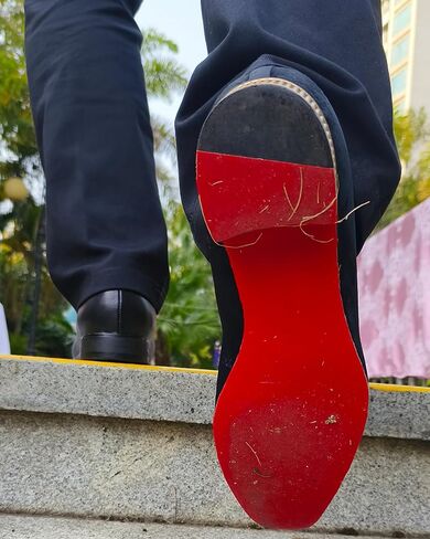 4 Pairs Red Bottom Shoe Sole Protector Compatible with Christian Louboutin Shoes,Heel Grip Shoe Pads and Metatarsal Pads for Loose Shoe,Reduce Foot Slip and Shoe Grips on Bottom of Shoes in Saudi Arabia