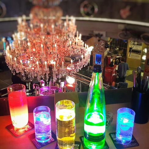 20 قطعة من قواعد الأكواب LED من Neliky، قواعد مضيئة، إضاءة زجاجة LED، مُمجِّد الزجاجات، ملصقات LED تضيء للمشروبات، أكواب مضيئة مثالية لقضيب إزالة الأعشاب الضارة (أبيض) in Saudi Arabia