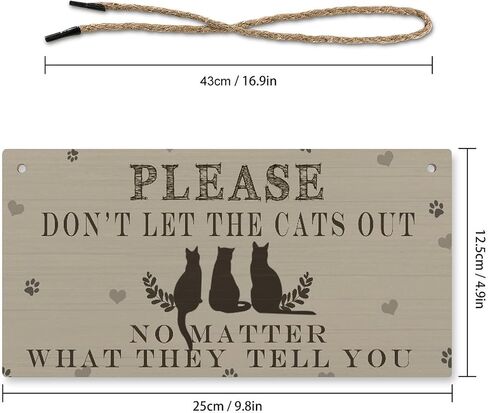 Funny Pet Wood Sign, All You Need Is A Dog And A Cat, Adorable Cat Signs Wall Art for Home Kitchen Garden Gate Fence Porch Decoration, Gift for Cat Lover, 5 X 10 inches Hanging Plaque in Saudi Arabia