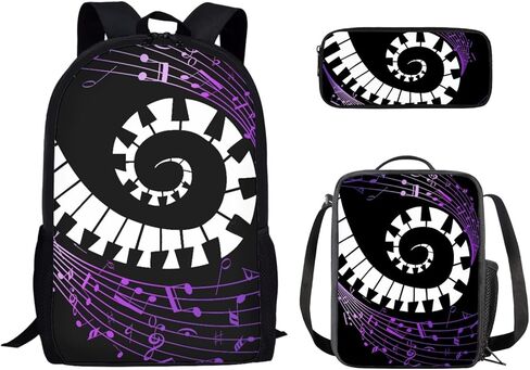 Corgi Print Backpacks for School Elementary Boys Girls 14-16 School Bag Insulated Lunch Box Pencil Case 3 in 1 in Kuwait