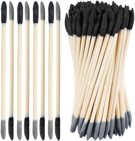 20Pcs Black Sanding Sticks Double End Matchsticks Twigs 120/280 Grit Fine Detailing Polishing Tool for Plastic Models Miniatures Wood Hobby Stuffers，Detail Sander Paper Power Sander Parts,Accessories in Kuwait