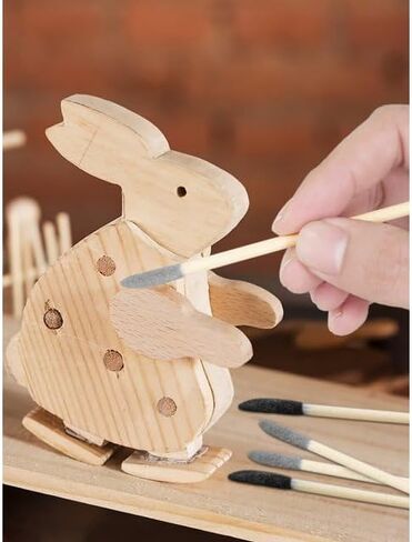 20Pcs Black Sanding Sticks Double End Matchsticks Twigs 120/280 Grit Fine Detailing Polishing Tool for Plastic Models Miniatures Wood Hobby Stuffers，Detail Sander Paper Power Sander Parts,Accessories in Kuwait