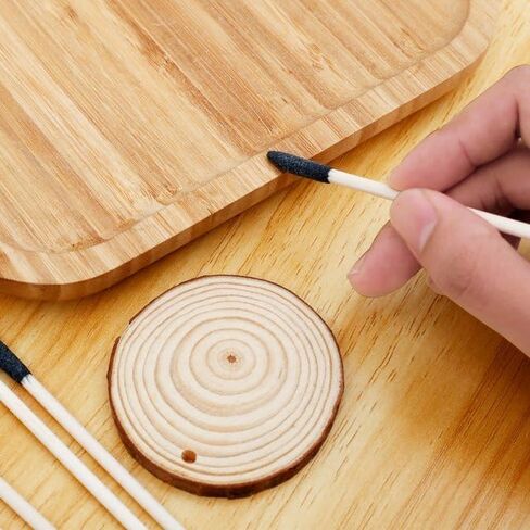 20Pcs Black Sanding Sticks Double End Matchsticks Twigs 120/280 Grit Fine Detailing Polishing Tool for Plastic Models Miniatures Wood Hobby Stuffers，Detail Sander Paper Power Sander Parts,Accessories in Kuwait