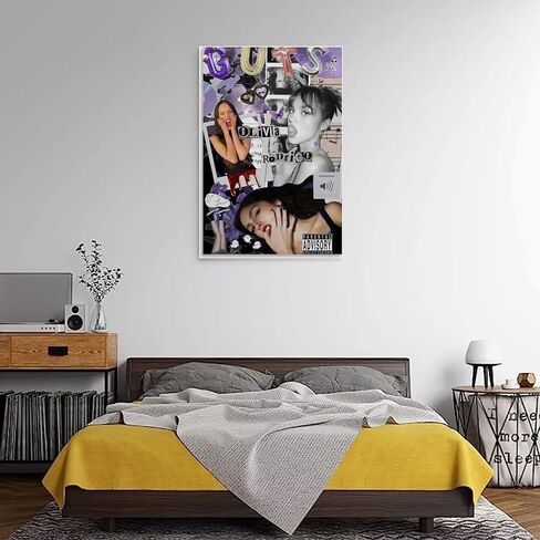 Olivia Poster Rodrigo Singer Guts Music Album Collage Canvas Art Poster And Wall Art Hanging Decor for Modern Family Corridor Posters 12x18inch(30x45cm) in Saudi Arabia