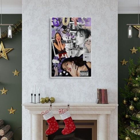 Olivia Poster Rodrigo Singer Guts Music Album Collage Canvas Art Poster And Wall Art Hanging Decor for Modern Family Corridor Posters 12x18inch(30x45cm) in Saudi Arabia